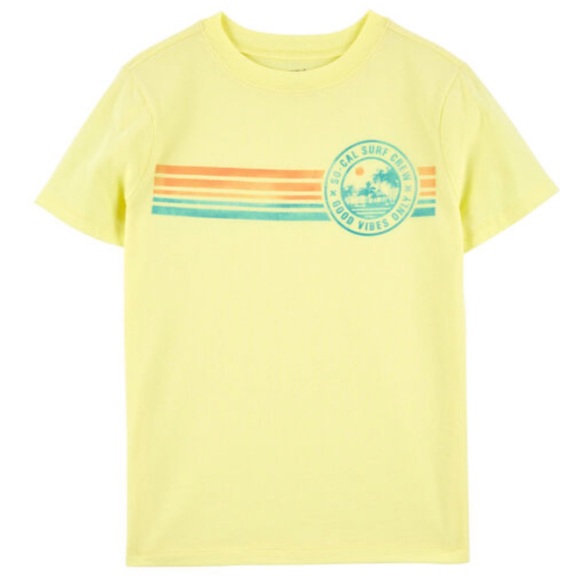 Carter’s Boys Surf Crew Good Vibes Tee Shirt - Picture 1 of 2